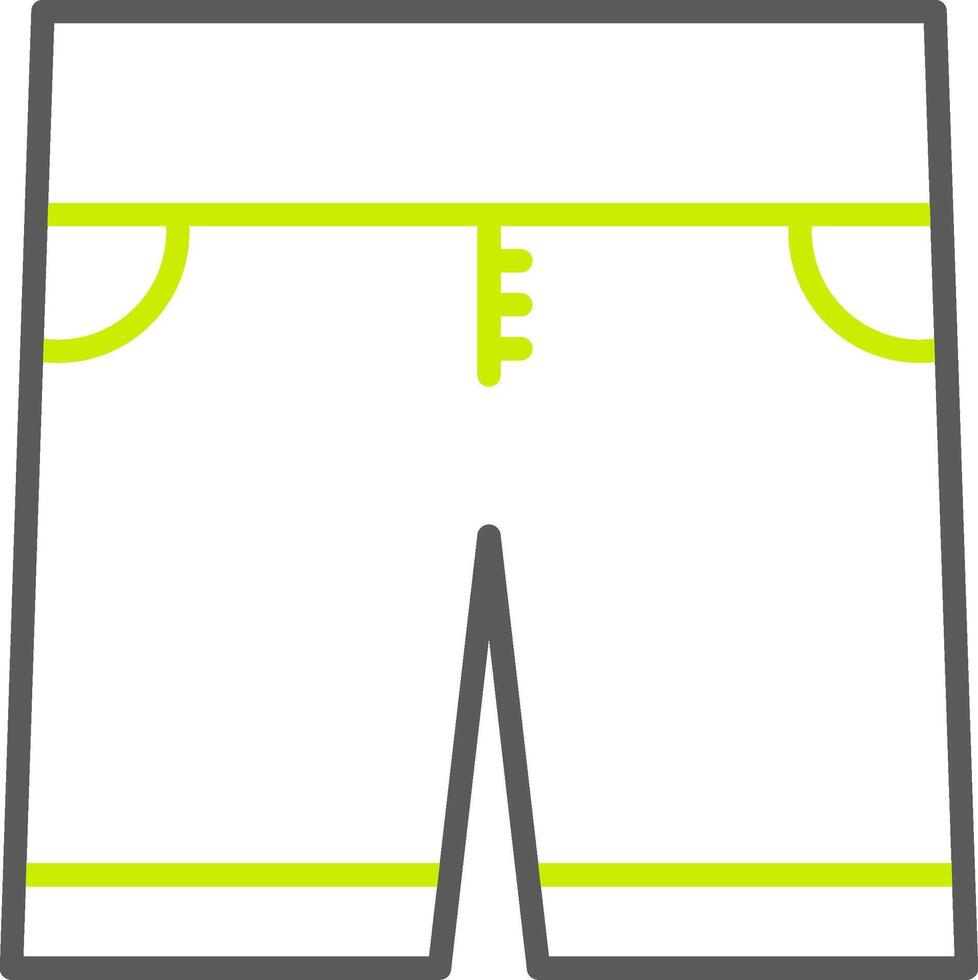 Shorts Line Two Color Icon vector