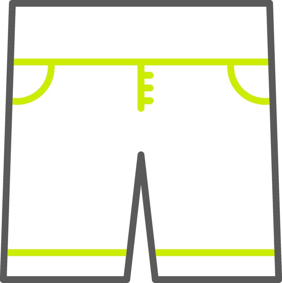 Shorts Line Two Color Icon vector
