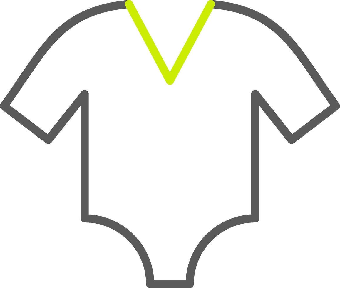 Bodysuit Line Two Color Icon vector