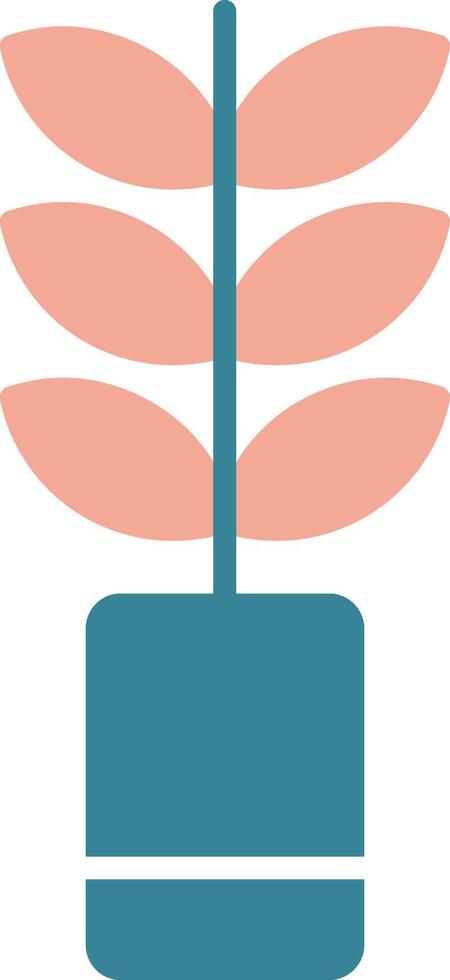 Plant Glyph Two Color Icon vector