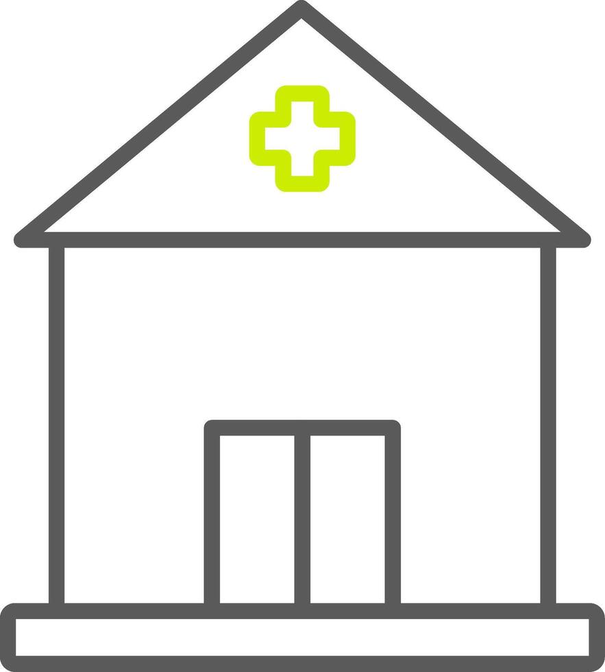Building Line Two Color Icon vector
