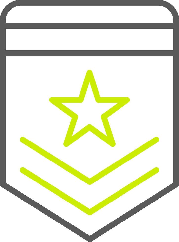 Badge Line Two Color Icon vector