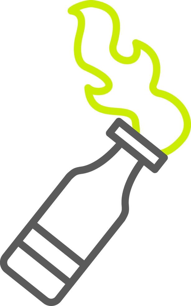 Bottle Line Two Color Icon vector