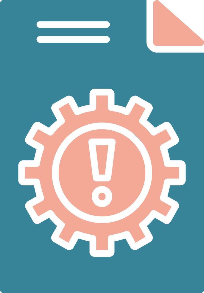 Crisis Management Glyph Two Color Icon vector