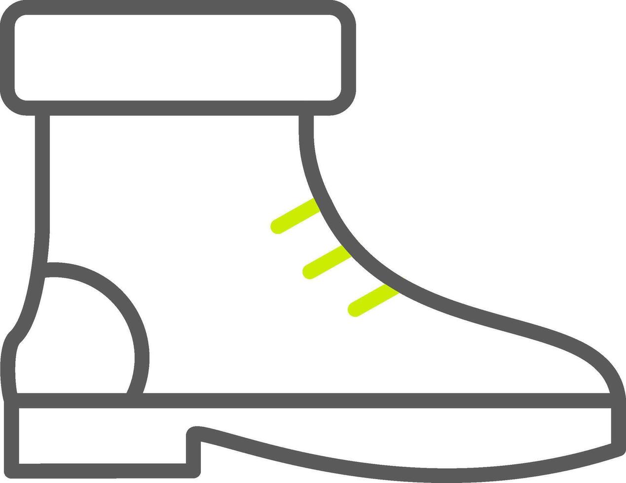 Boot Line Two Color Icon vector