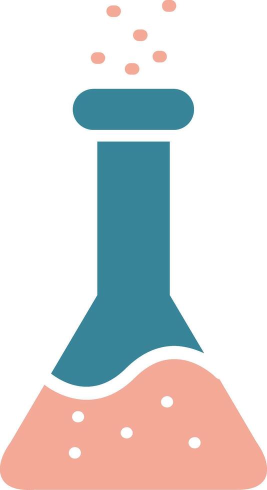 Flask Glyph Two Color Icon vector