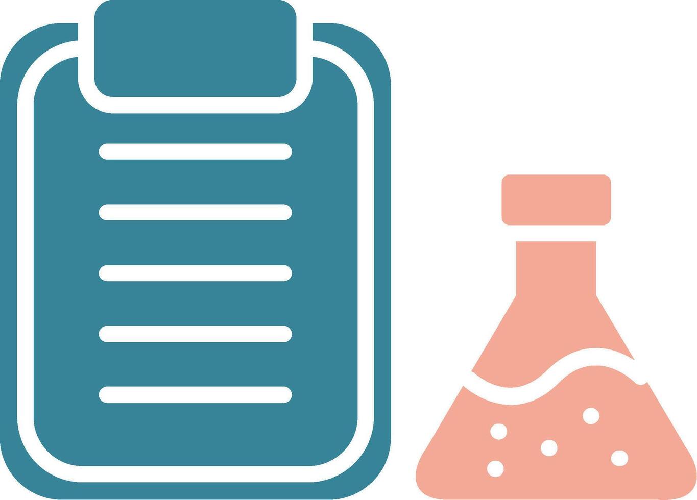 Flask Glyph Two Color Icon vector