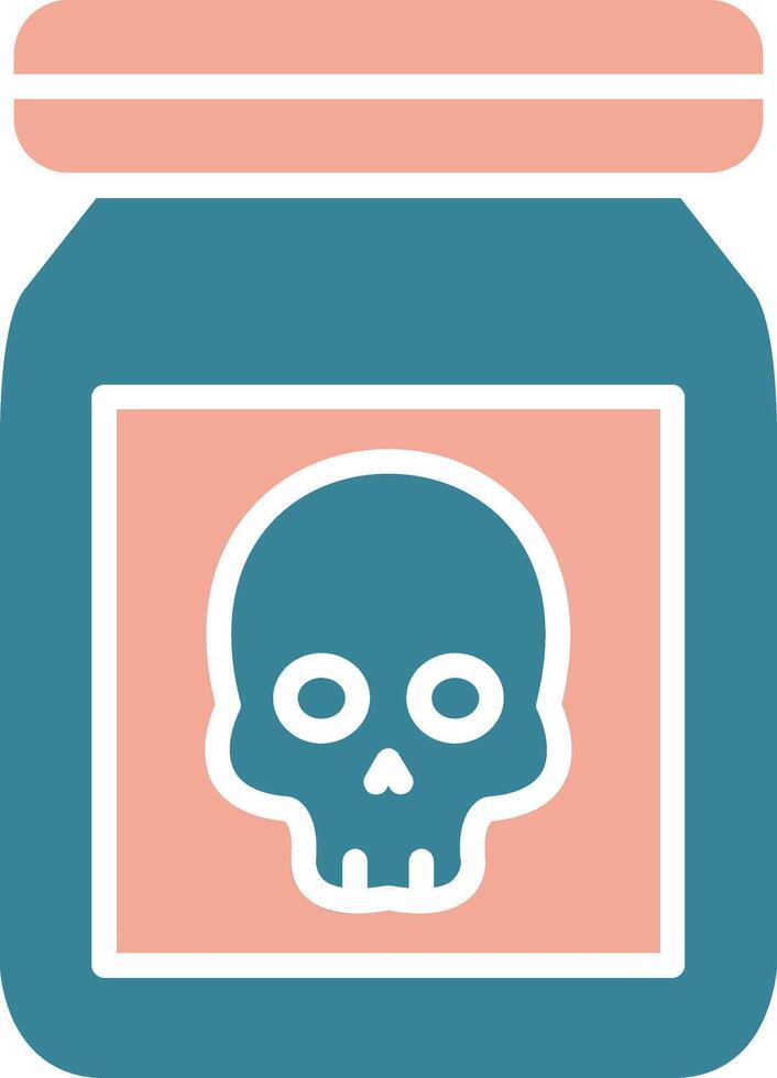 Chemical Glyph Two Color Icon vector