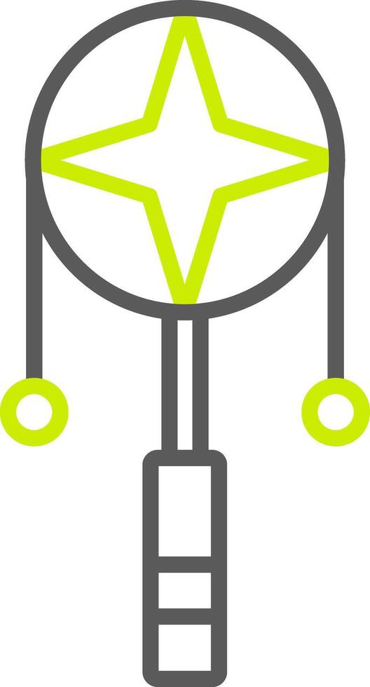 Spin Drum Line Two Color Icon vector