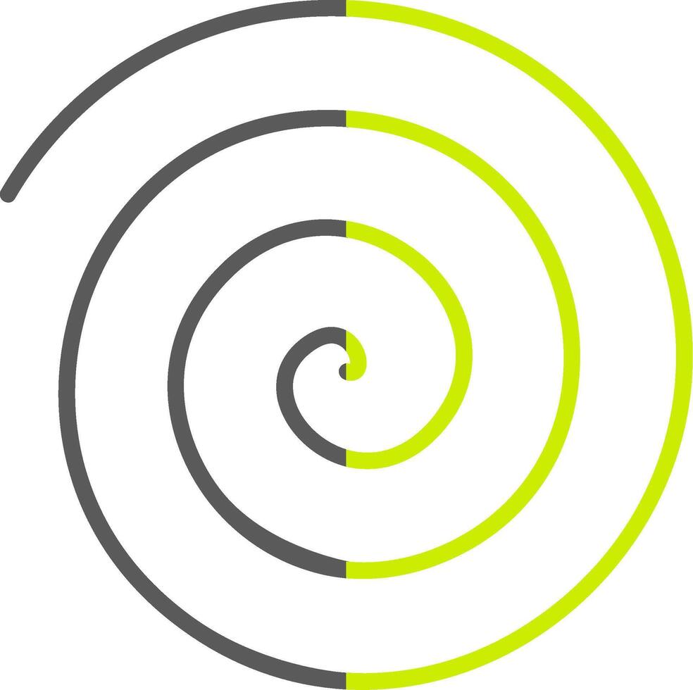 Spin Drum Line Two Color Icon vector