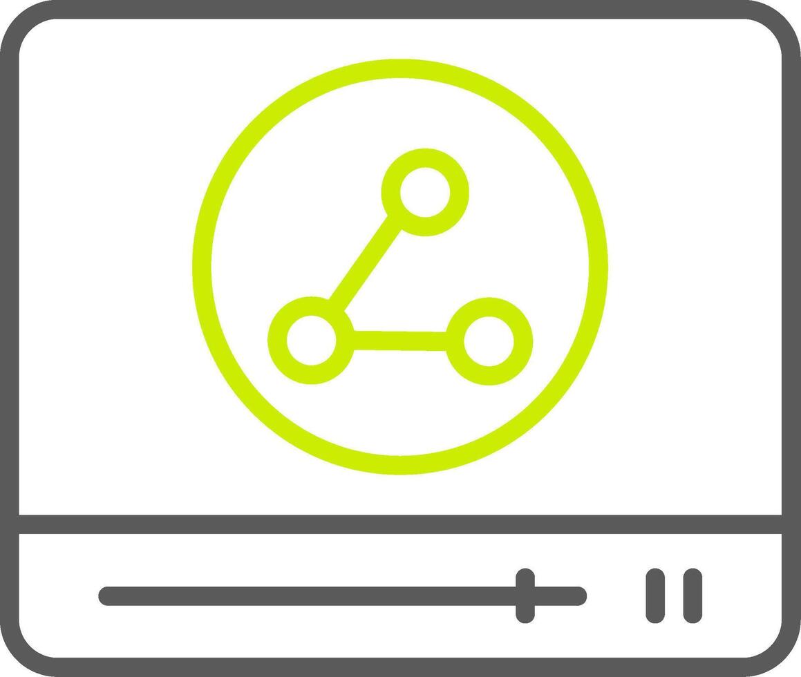 Browser Line Two Color Icon vector