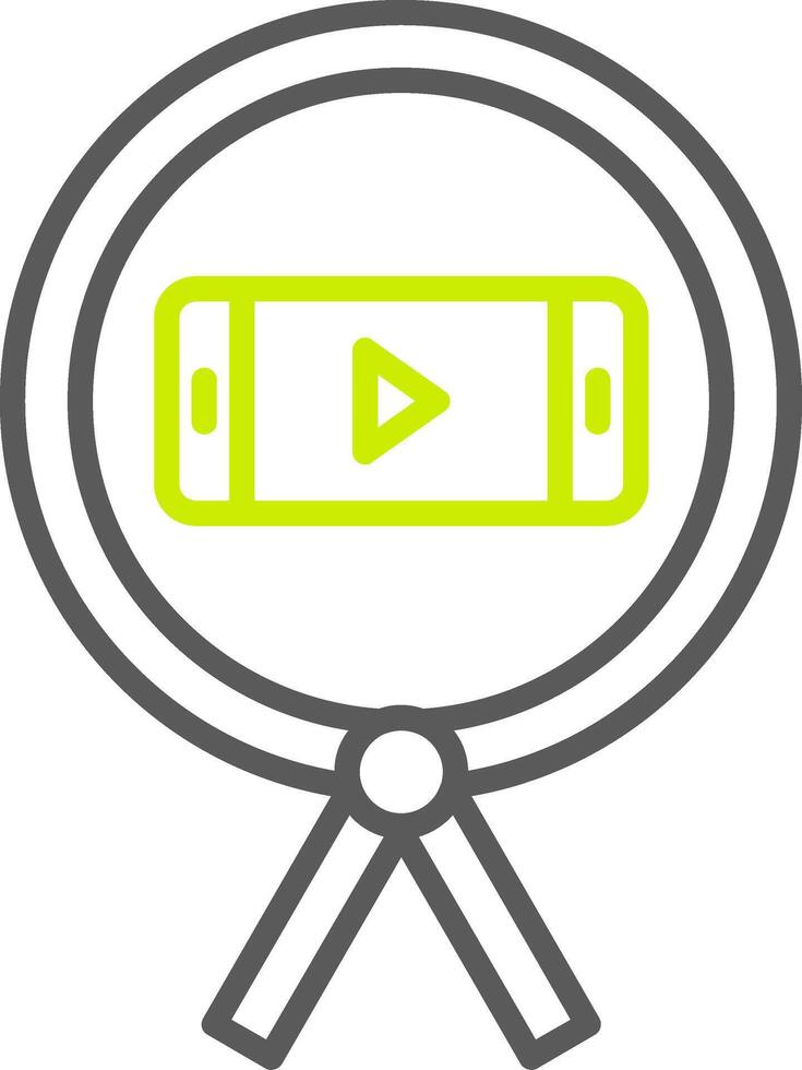 Phone Line Two Color Icon vector