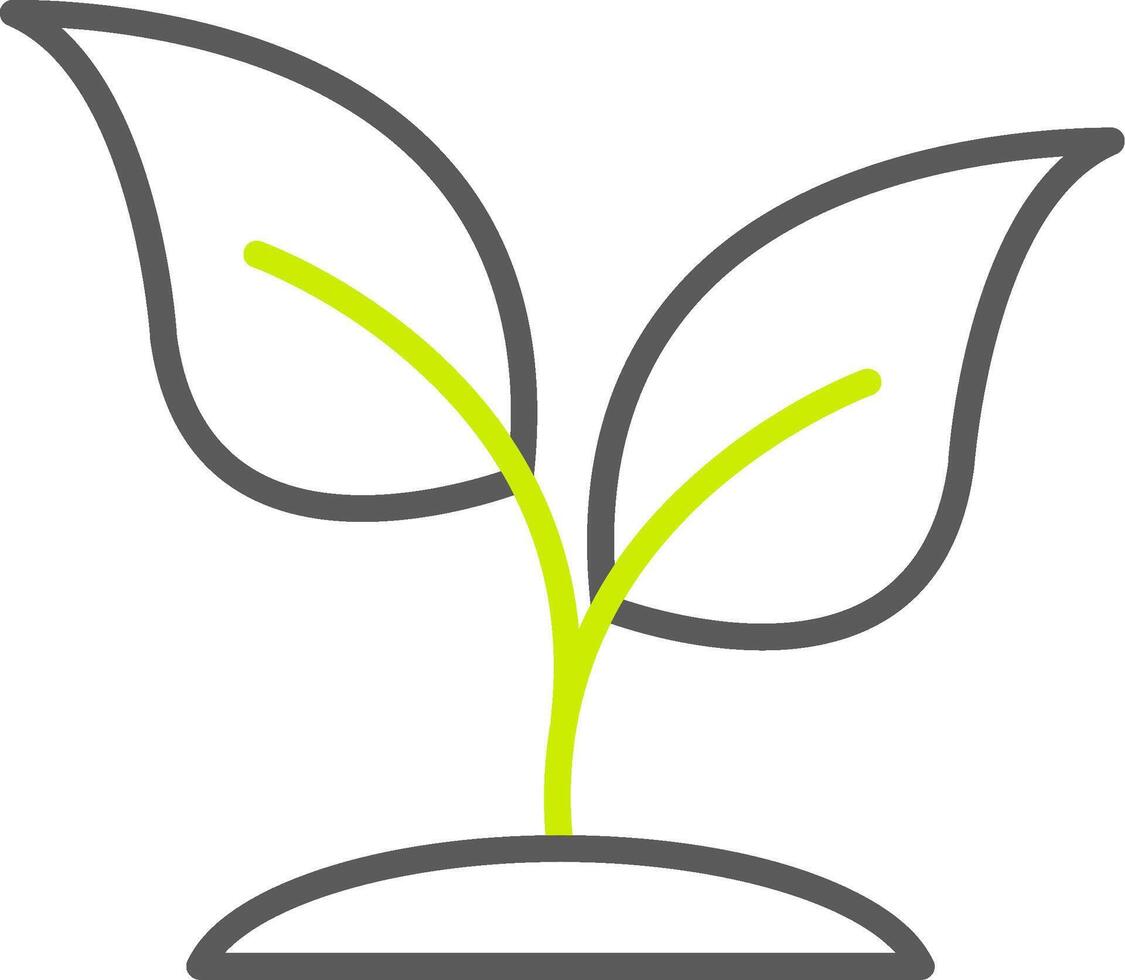 Basil Line Two Color Icon vector