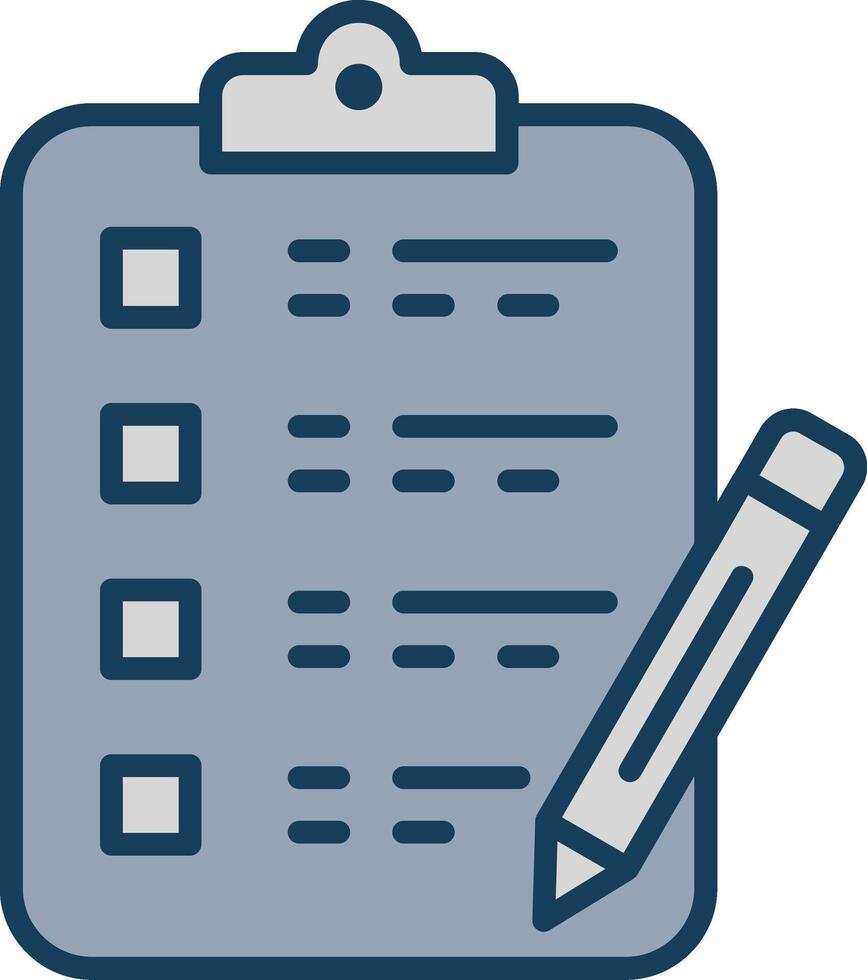 Writing Line Filled Grey Icon vector