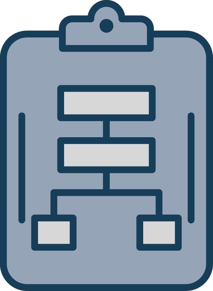 Planning Line Filled Grey Icon vector