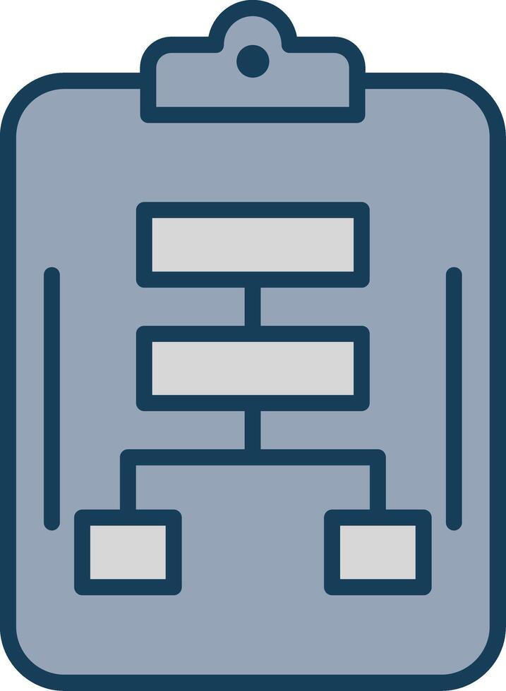 Planning Line Filled Grey Icon vector