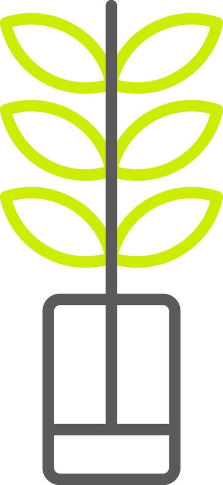 Plant Line Two Color Icon vector