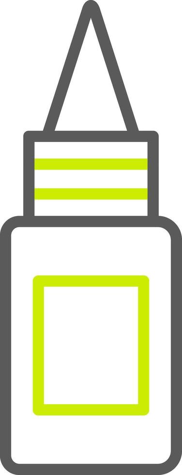 Bottle Line Two Color Icon vector