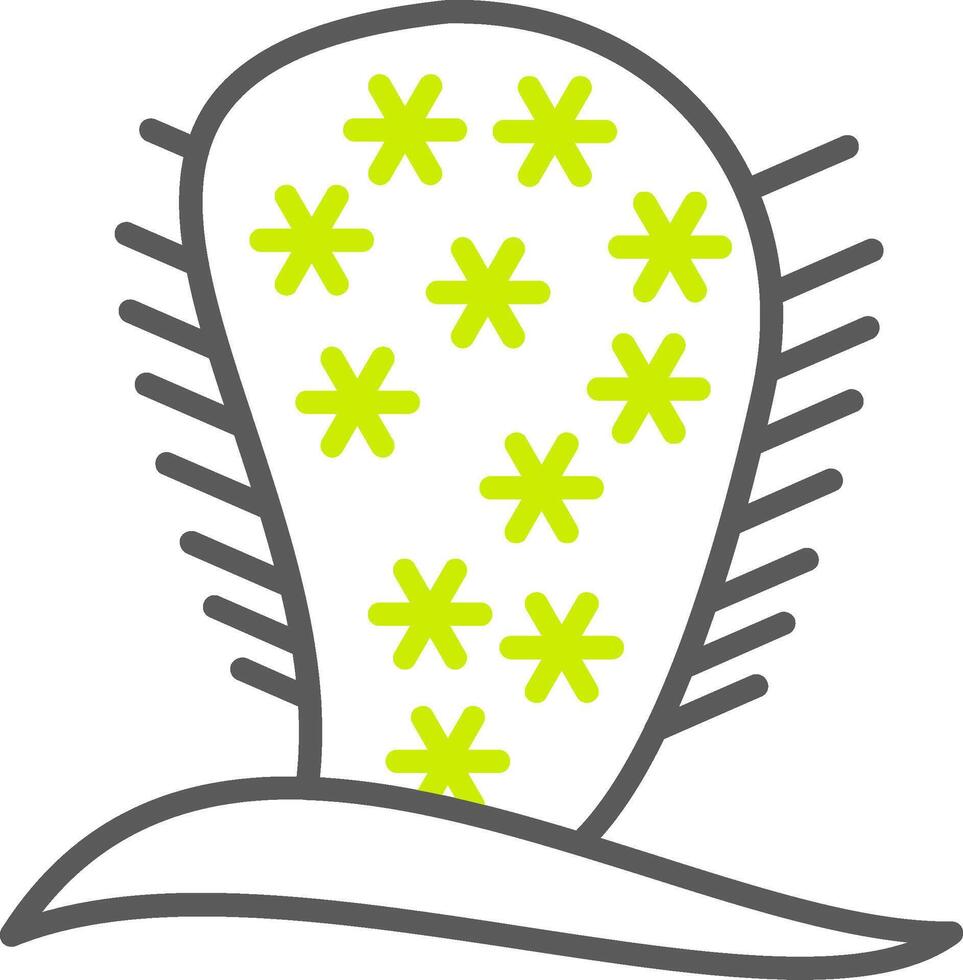 Cactus Line Two Color Icon vector