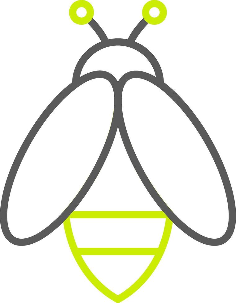 Bee Line Two Color Icon vector