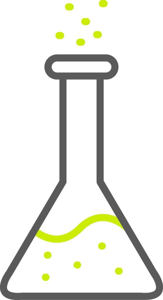 Flask Line Two Color Icon vector