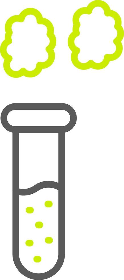 Test Tube Line Two Color Icon vector