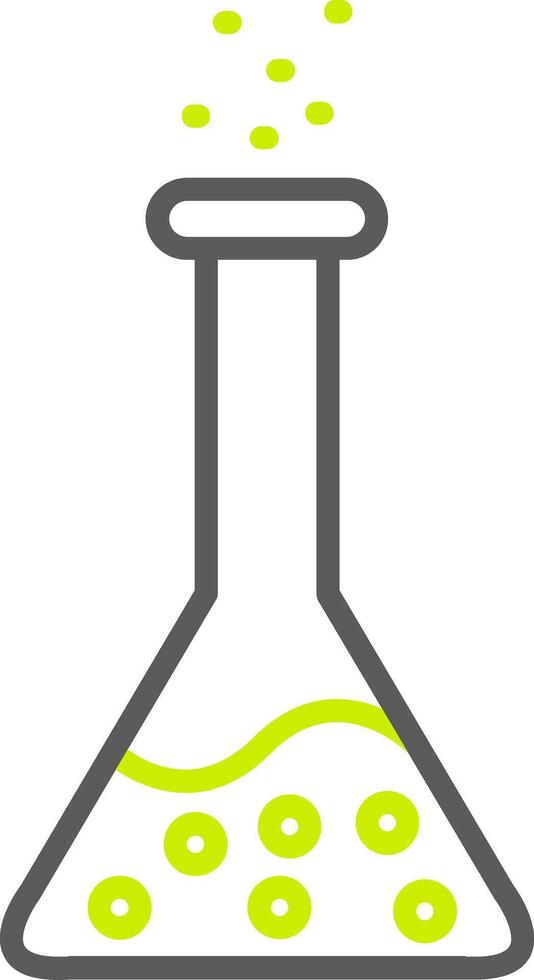 Flask Line Two Color Icon vector
