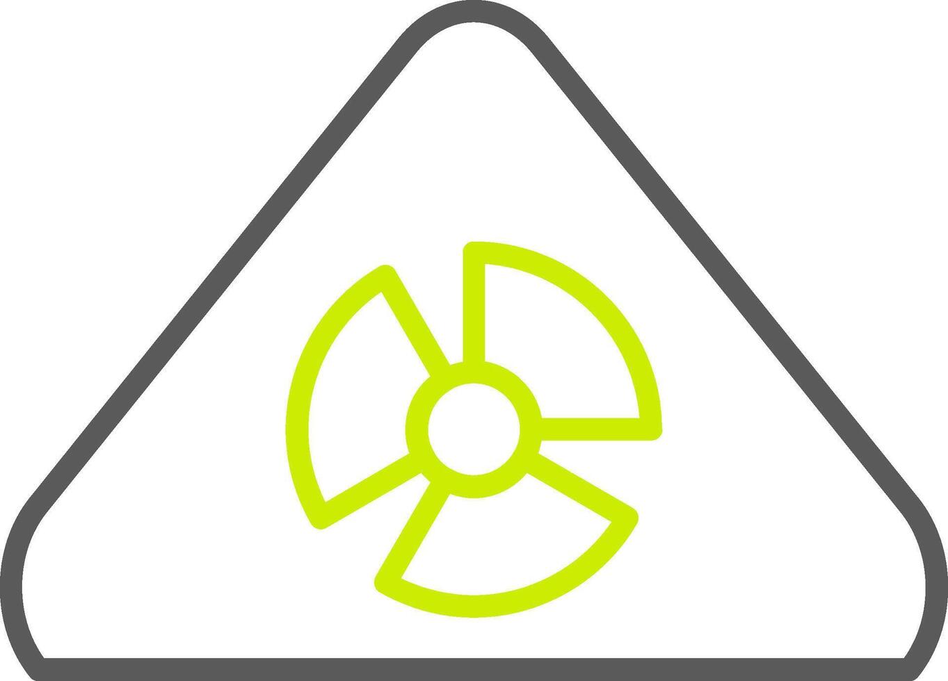 Radioactive Line Two Color Icon vector