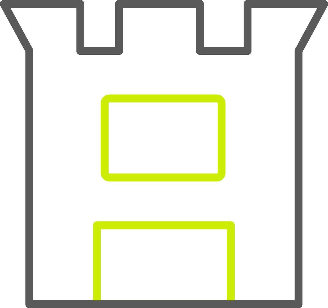 War Line Two Color Icon vector
