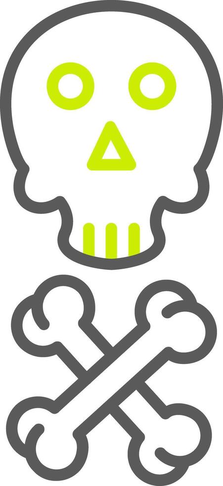 Death Line Two Color Icon vector