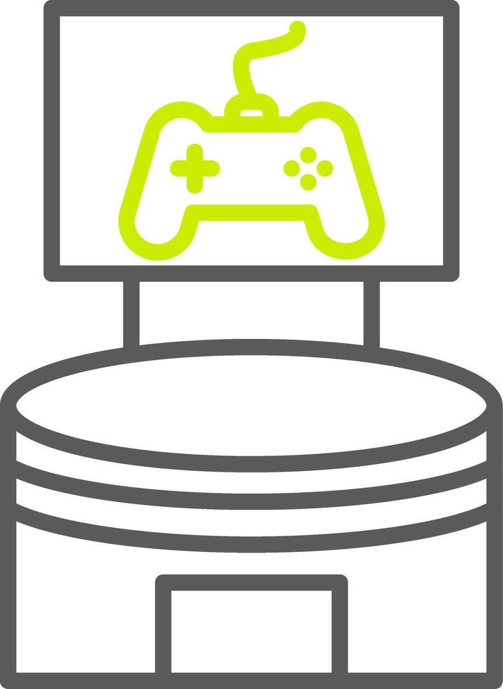 Stadium Line Two Color Icon vector