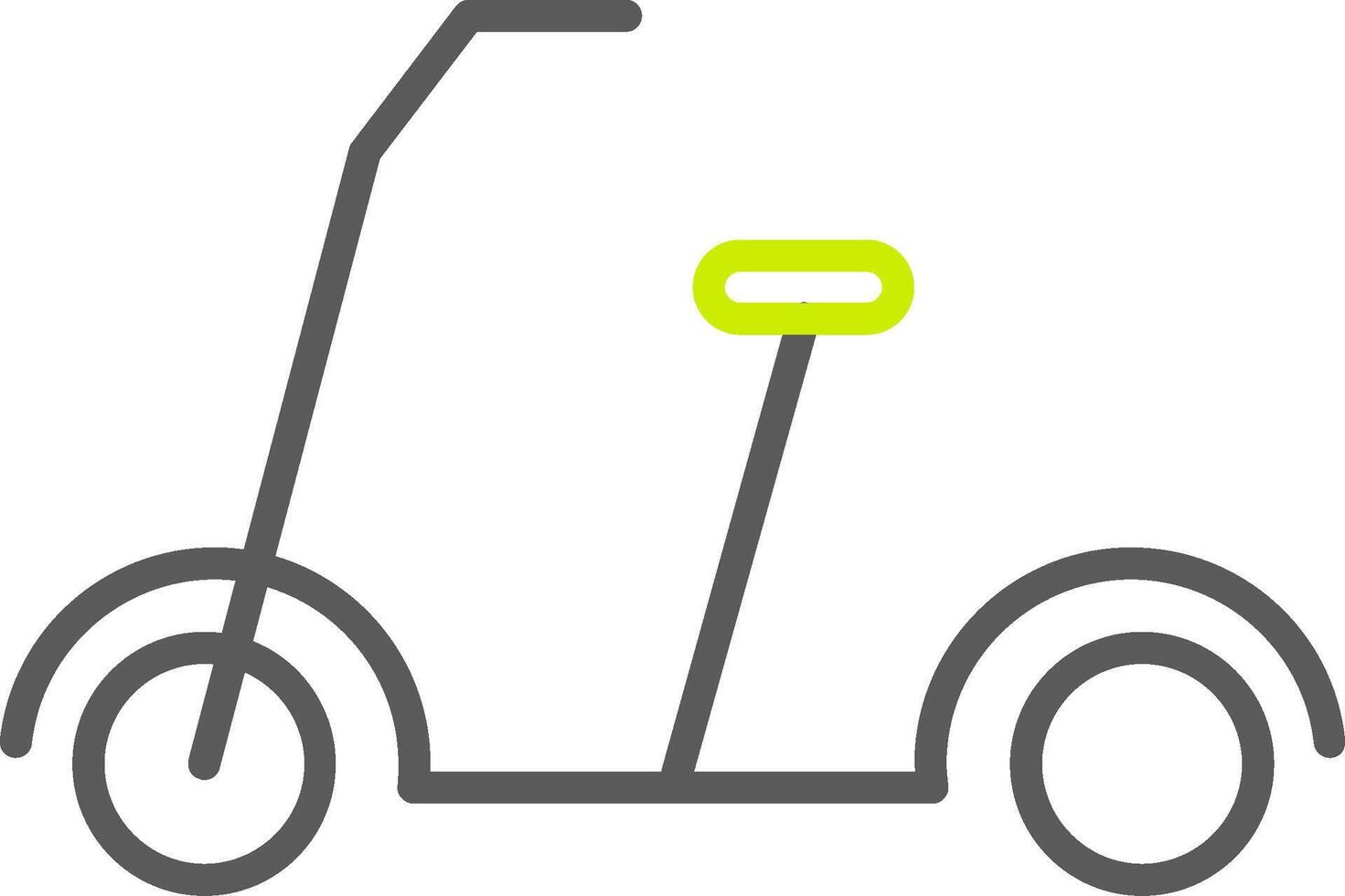 Kick Scooter Line Two Color Icon vector