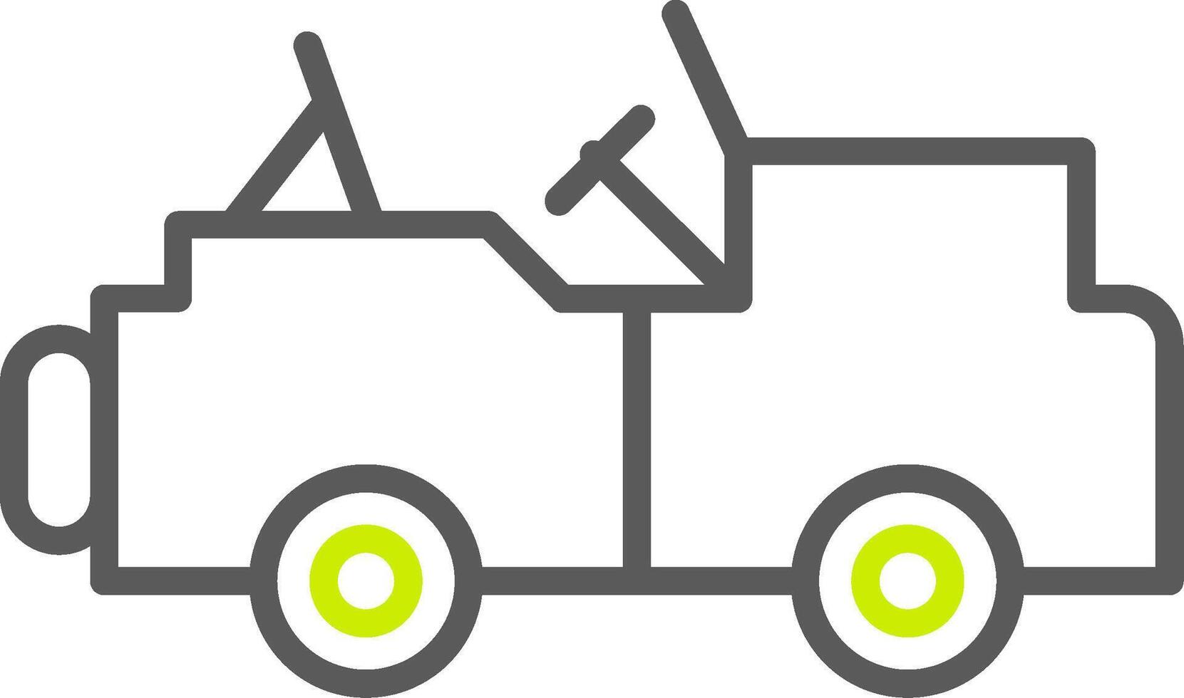 Jeep Line Two Color Icon vector