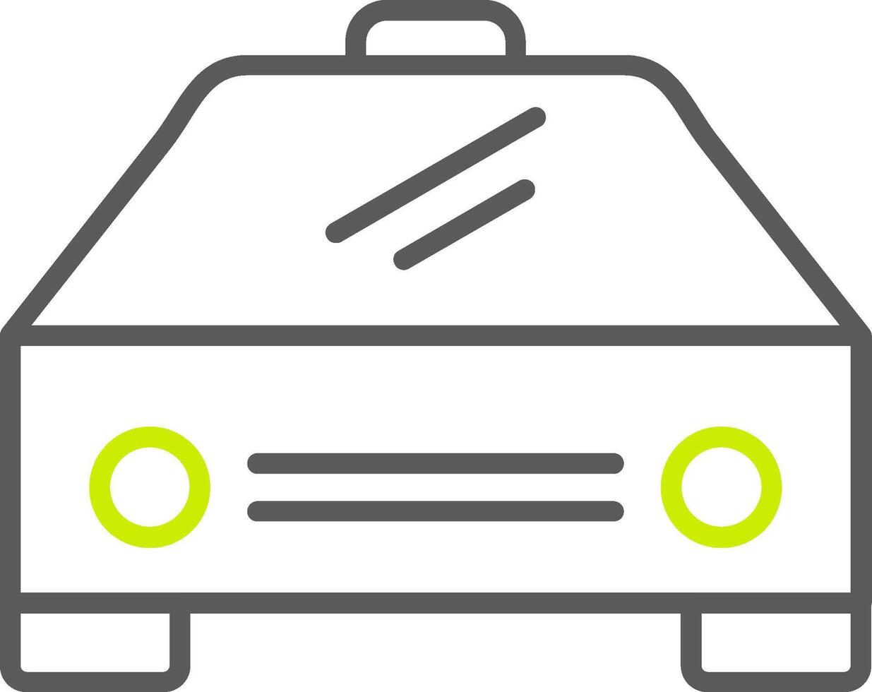 Car Line Two Color Icon vector