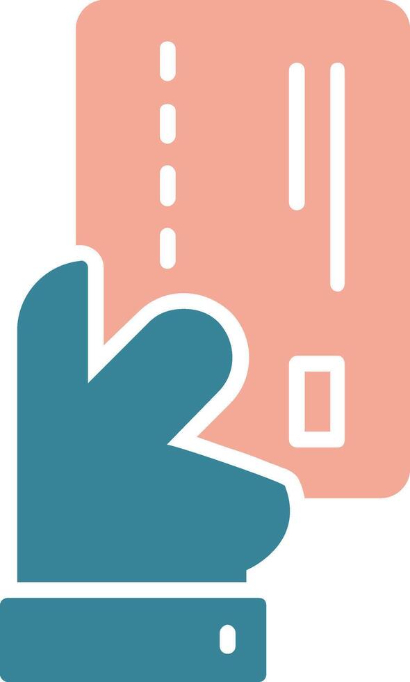Payment Card Glyph Two Color Icon vector