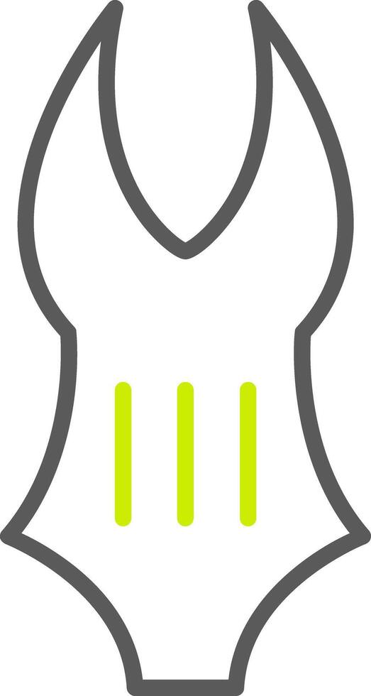 Swimming Suit Line Two Color Icon vector