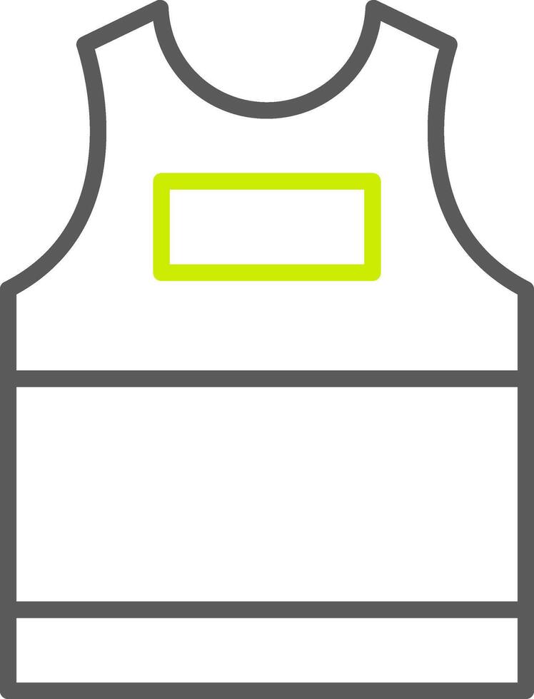 Tank Top Line Two Color Icon vector