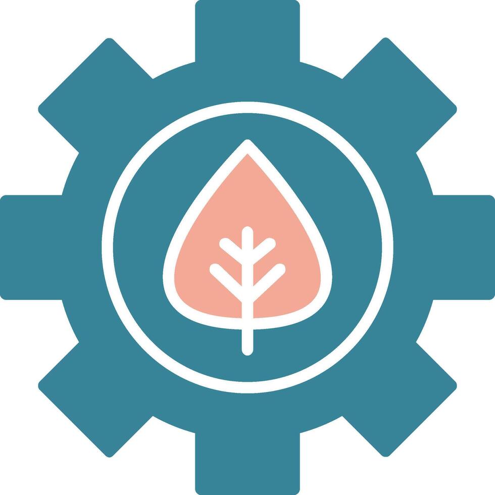 Offshore Platform Glyph Two Color Icon vector