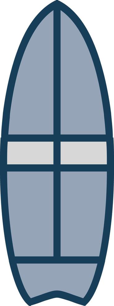 Surfer Line Filled Grey Icon vector