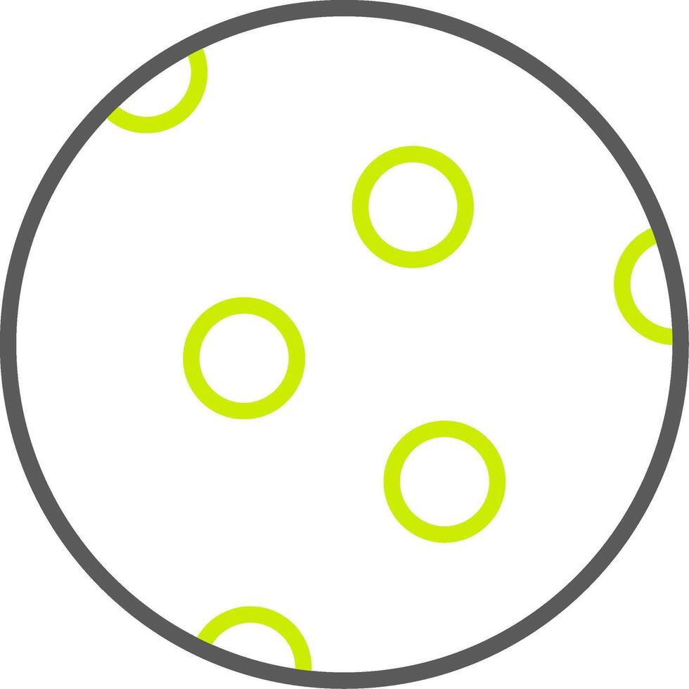 Moon Line Two Color Icon vector