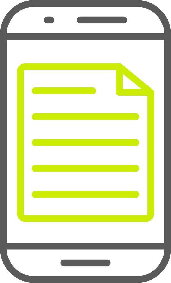 Smartphone Line Two Color Icon vector