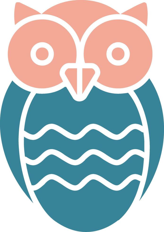 Wisdom Glyph Two Color Icon vector
