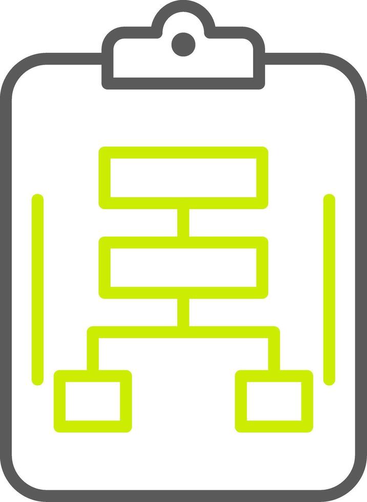 Planning Line Two Color Icon vector