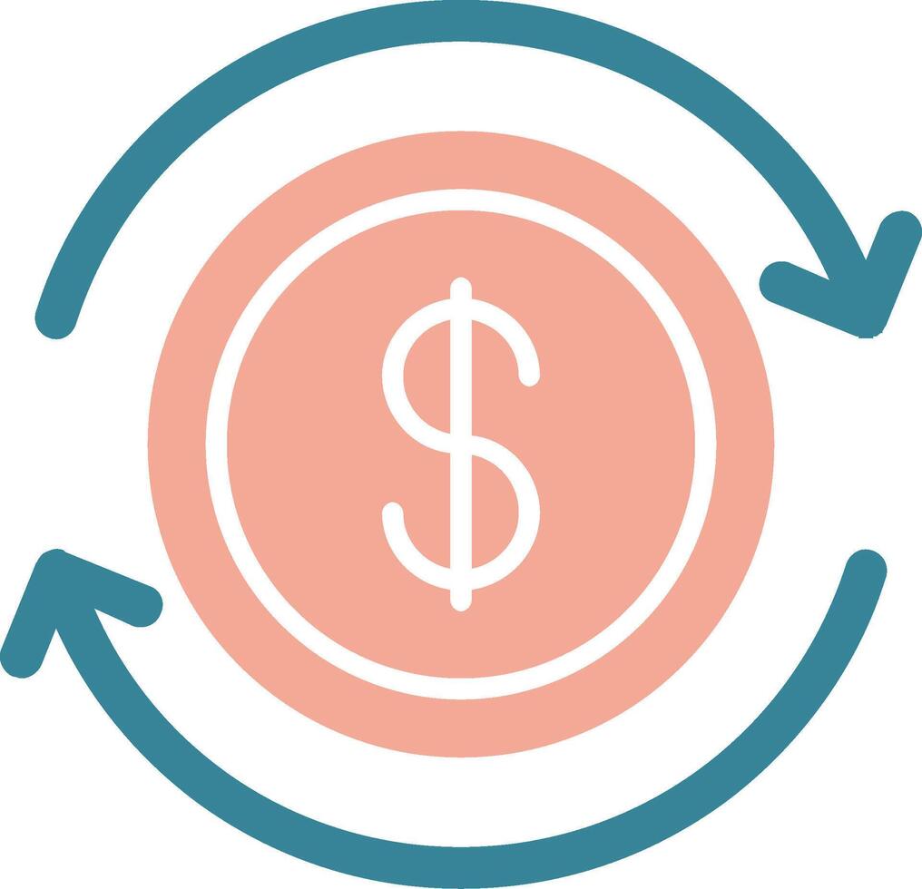 Business Continuity Glyph Two Color Icon vector