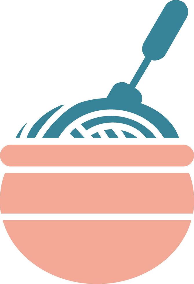 Noddles Glyph Two Color Icon vector