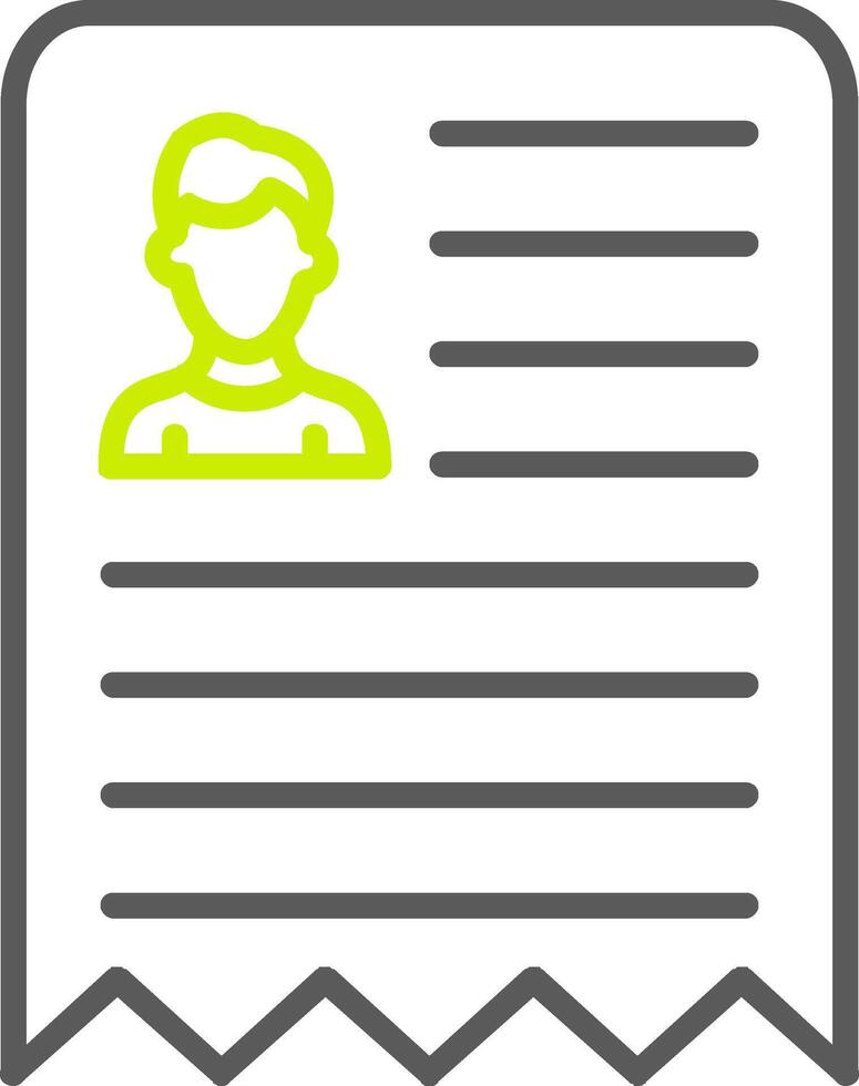 Light Bulb Line Two Color Icon vector
