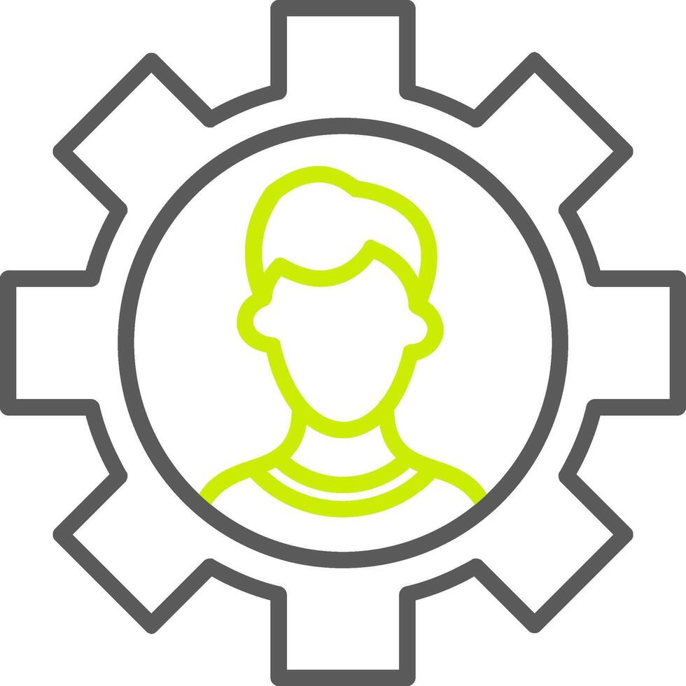 Coal Mining Line Two Color Icon vector