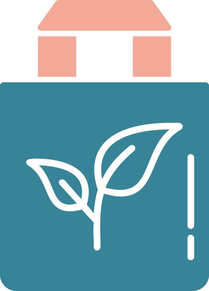 Eco Bag Glyph Two Color Icon vector