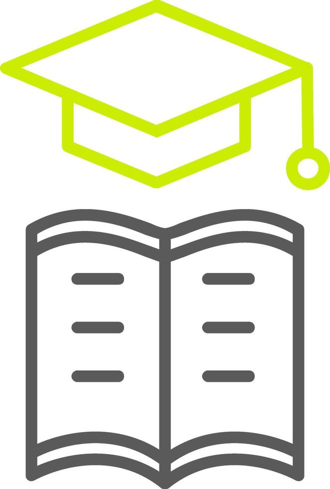 Learning Management Line Two Color Icon vector
