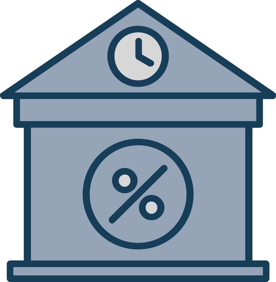Interest Line Filled Grey Icon vector